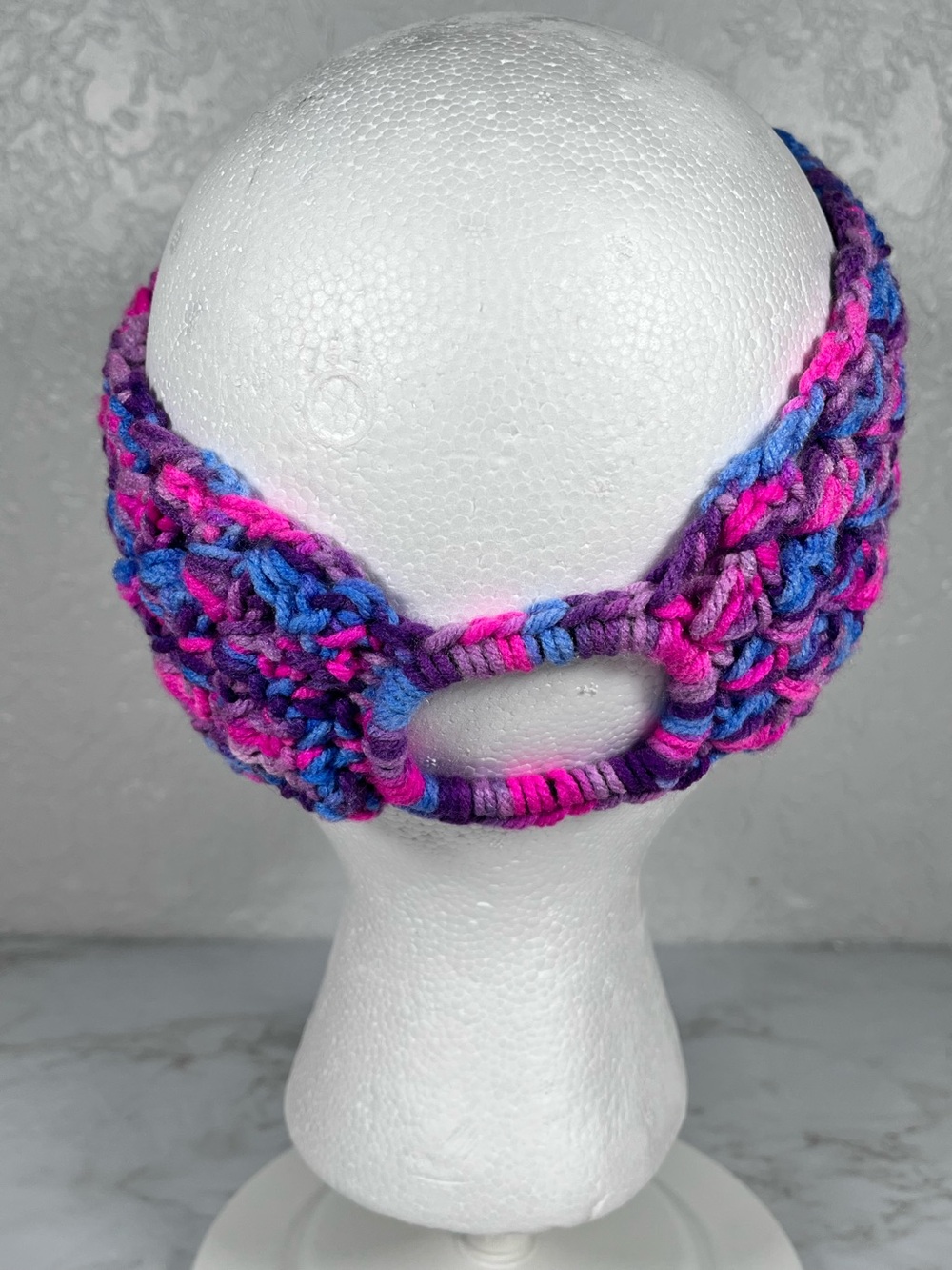 Crochet Headband Ponytail Holder - Picture 5 of 9